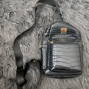 Crocodile print Fanny bag